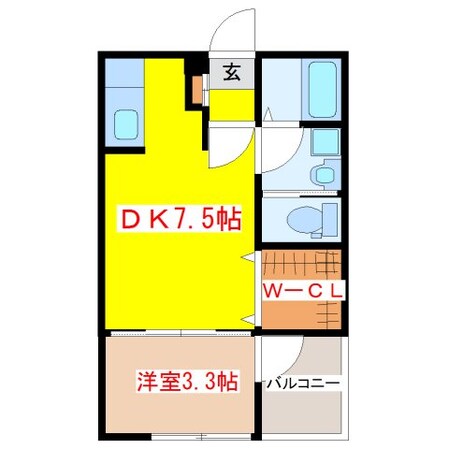 川内駅 徒歩14分 2階の物件間取画像